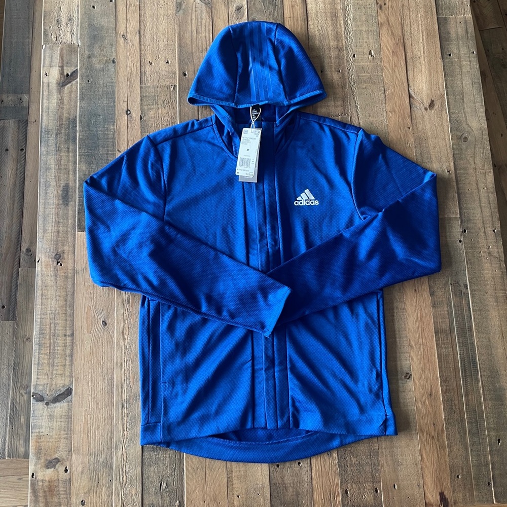 NWT!  Men’s Adidas zip-up hoodie. M